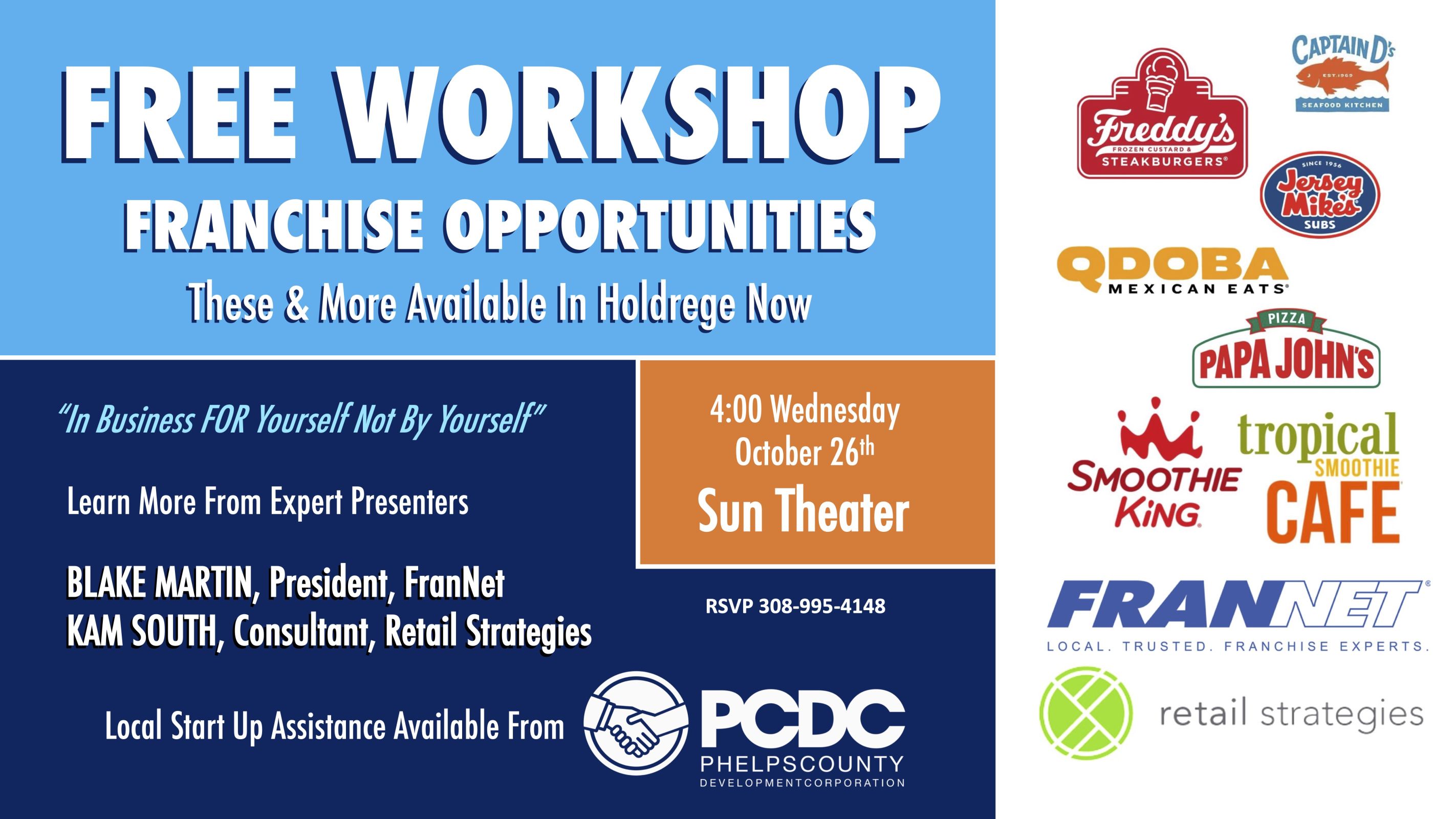 FREE PCDC Workshop Offers  Information on Franchise Ownership Photo