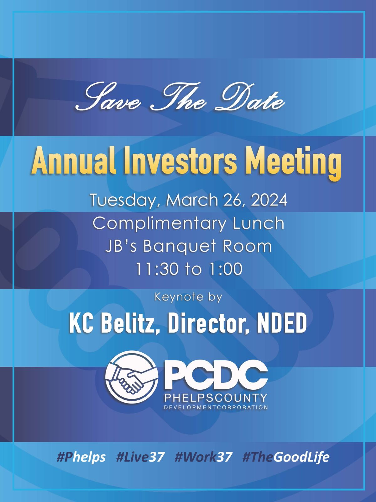 Holdrege Welcomes NDED Director For PCDC Annual Meeting Photo