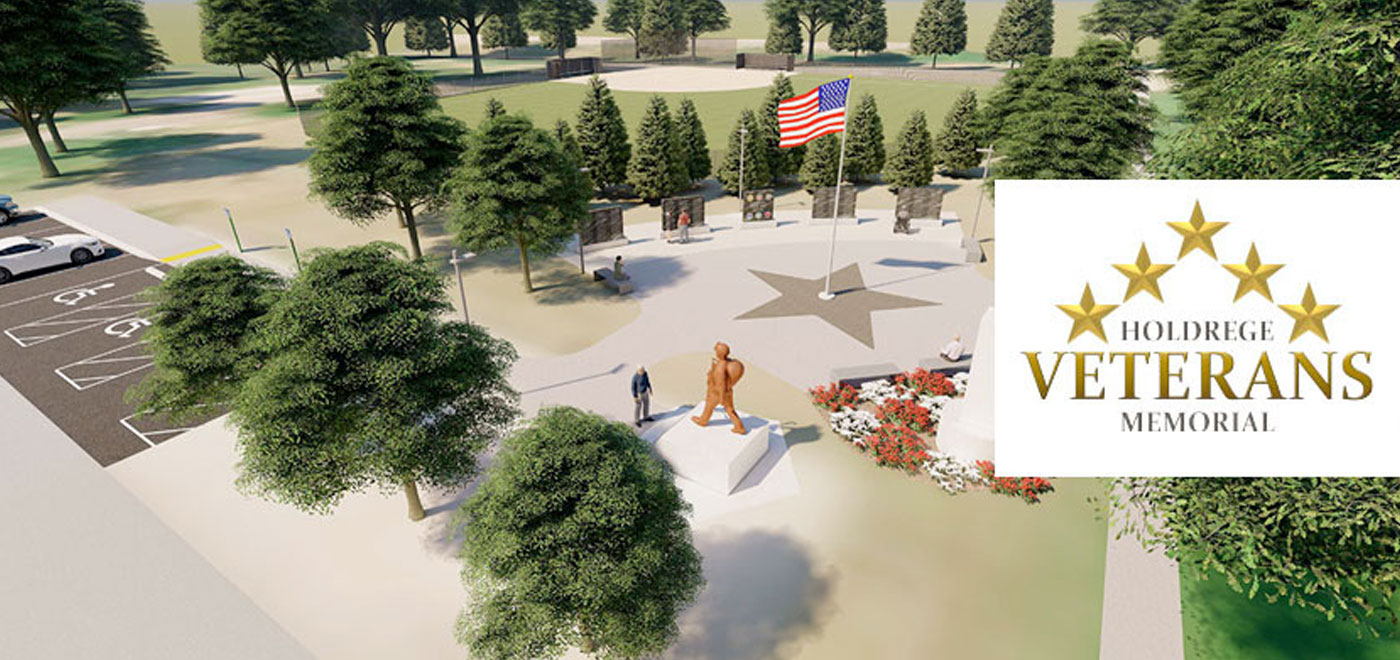 veterans memorial mock-up aerial