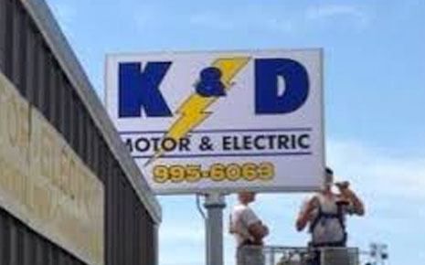 K & D Motor & Electric Logo