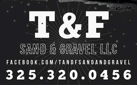 T&F Sand & Gravel Logo